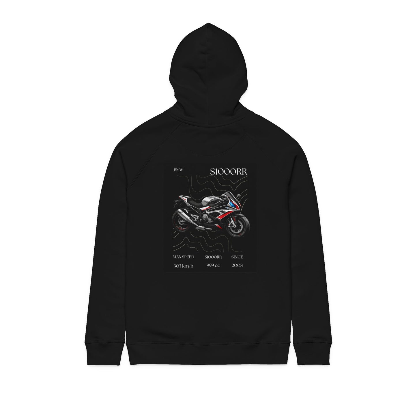 Motorcycle Graphic Hoodie — 'S1000rr' Sportbike Design