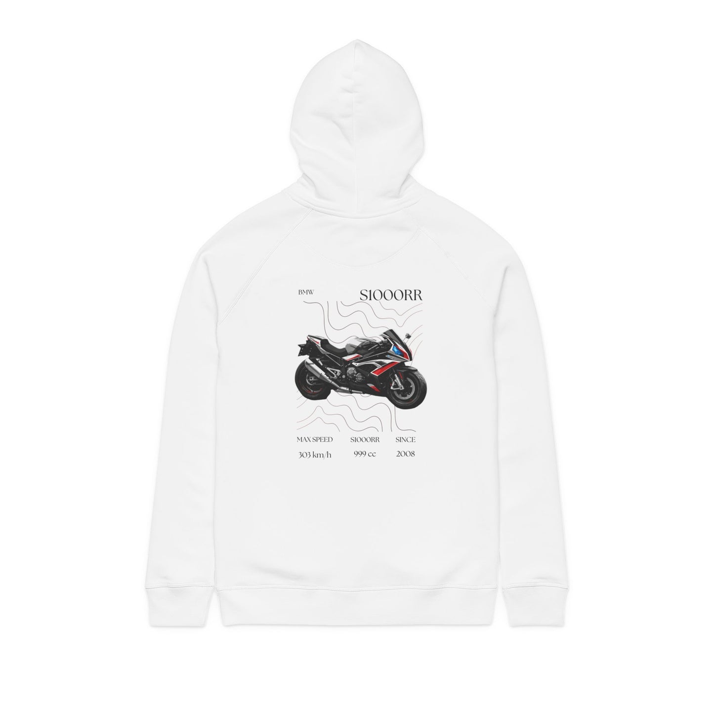 Motorcycle Graphic Hoodie — 'S1000rr' Sportbike Design